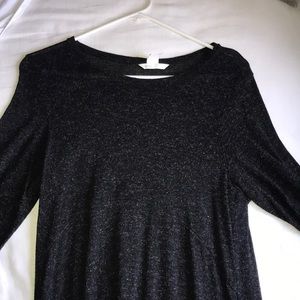 Dark grey tee shirt dress